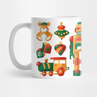 Hand drawn christmas toys Mug